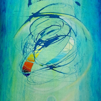 Schilderij getiteld "angel (11)" door Sabina Kiss, Origineel Kunstwerk, Acryl
