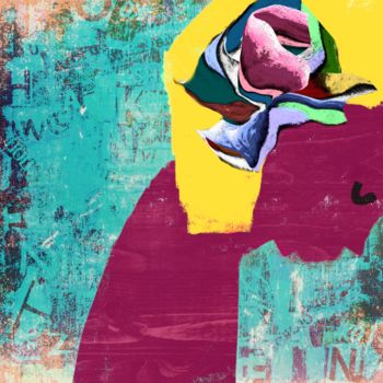 Digital Arts titled "Le Bonheur de la Tr…" by Cila, Original Artwork, Digital Painting