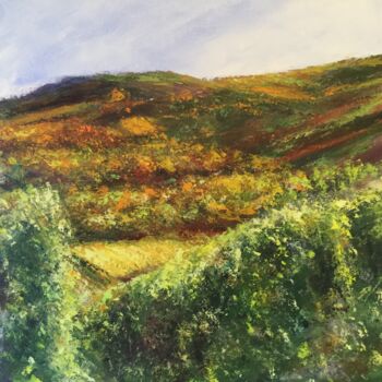 Peinture intitulée "Automne en Alsace" par Anne Vignau, Œuvre d'art originale