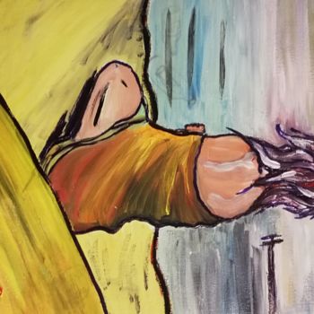 Peinture intitulée "Un être qui vous ma…" par Georges Aure, Œuvre d'art originale, Acrylique