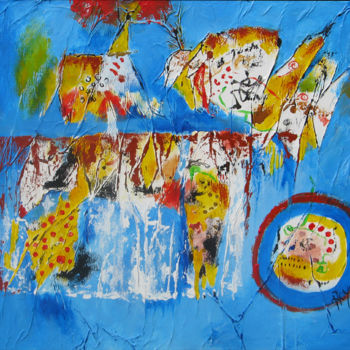 Painting titled "Sans titre 170515" by Jean Jacques Royo, Original Artwork, Acrylic
