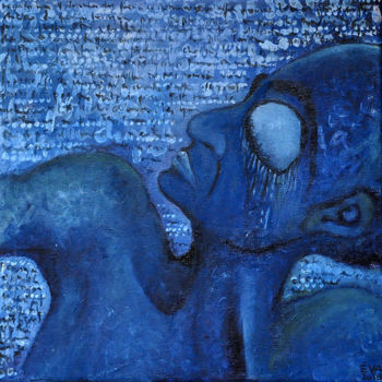 제목이 "Hier"인 미술작품 Eva Mifsud로, 원작, 기름