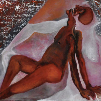 「Imbrication」というタイトルの絵画 Eva Mifsudによって, オリジナルのアートワーク, オイル
