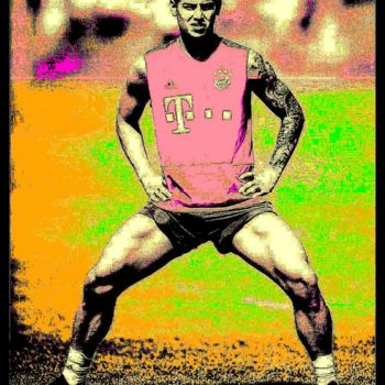 Digital Arts με τίτλο "James Rodriguez" από Simone Lazzarini, Αυθεντικά έργα τέχνης, Ψηφιακή εκτύπωση