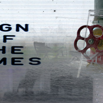 제목이 "sign of the times o…"인 판화 Michel Tabanou로, 원작, 디지털 인쇄
