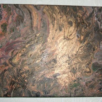 Painting titled "Dirty pour acrylic…" by Irene Nolan (Visions), Original Artwork, Acrylic