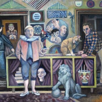 Peinture intitulée "The Magic Shop" par Douglas Manry, Œuvre d'art originale, Huile