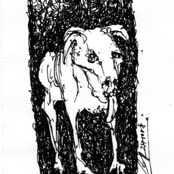 Dessin intitulée "Du machst aus deine…" par Stephan Rodriguez Warnemünde, Œuvre d'art originale, Encre