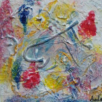 Malerei mit dem Titel "Le nez." von Aude Peris, Original-Kunstwerk, Acryl Auf Keilrahmen aus Holz montiert