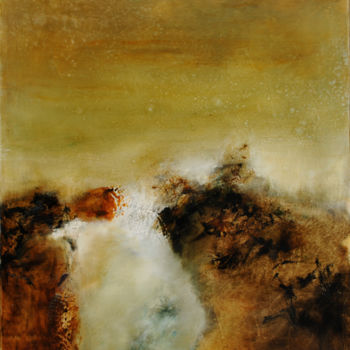 Painting titled "FLUIDITÉ" by Jo Marti, Original Artwork, Oil