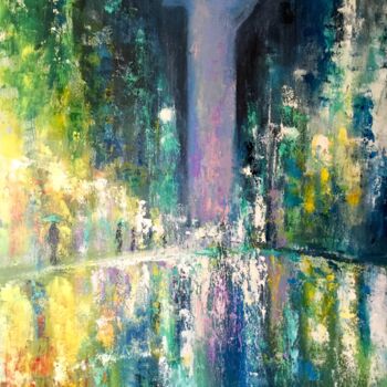 「Downtown」というタイトルの絵画 Anne Vignauによって, オリジナルのアートワーク