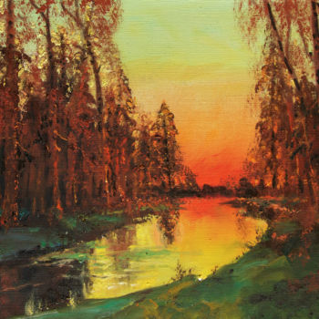 Pintura titulada "Early morning" por Mark Kremer, Obra de arte original, Oleo