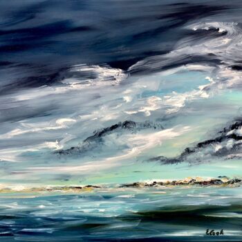 Peinture intitulée "Surrounded by Darkn…" par Elisa Cook Benbassat Bassat, Œuvre d'art originale, Huile