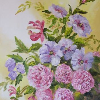 Peinture intitulée "belle nature" par Géraldine Streichert, Œuvre d'art originale, Huile