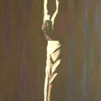 Peinture intitulée "danseur flamenco" par Bruno Leblais, Œuvre d'art originale, Huile