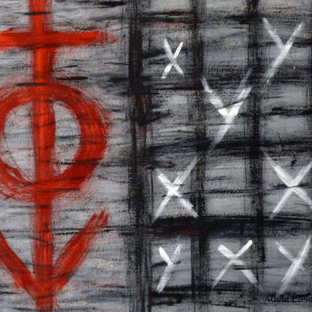 Pintura titulada "Cuestión de cromoso…" por Adela Casado Cano, Obra de arte original, Acrílico