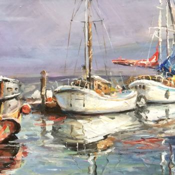 "Sea Weekday" başlıklı Tablo Michael Slutsker tarafından, Orijinal sanat, Petrol