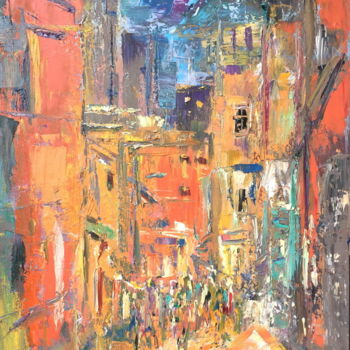 Painting titled "Серия работ "Переул…" by Alina Asanova, Original Artwork, Oil