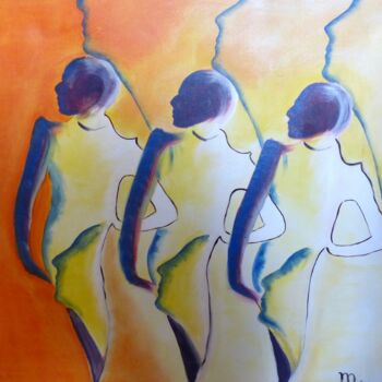 Painting titled "Vers demain" by Môm, Original Artwork, Acrylic
