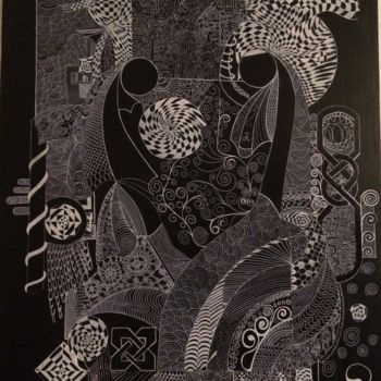 Peinture intitulée "Guen a Du" par Lapiche, Œuvre d'art originale