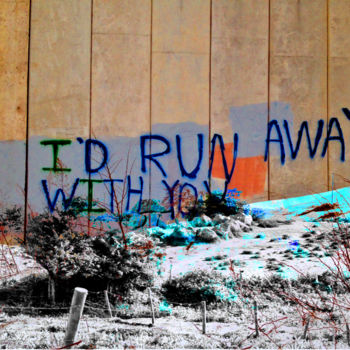 Printmaking titled "I'd run away with y…" by Michel Tabanou, Original Artwork, Digital Print