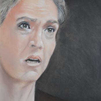 Peinture intitulée "FEMME" par Simonetti  Dit Sm, Œuvre d'art originale, Pastel