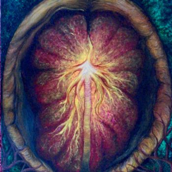 Peinture intitulée "Nature’s breath" par Lina Haas, Œuvre d'art originale, Acrylique