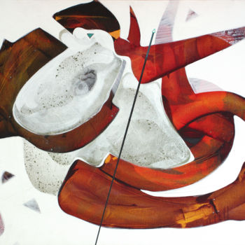 Schilderij getiteld "Gabriel" door Pribi, Origineel Kunstwerk, Acryl