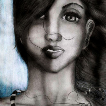 Disegno intitolato "despedida-obramini.…" da Arteleodibujo, Opera d'arte originale, Grafite
