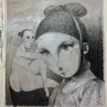 Painting titled "Boceto" by Cesar Ayllón, Original Artwork