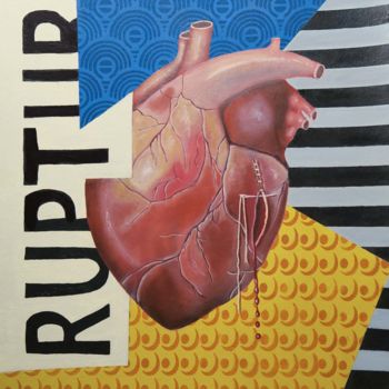 绘画 标题为“Rupture” 由Elke Thiébaut, 原创艺术品, 丙烯