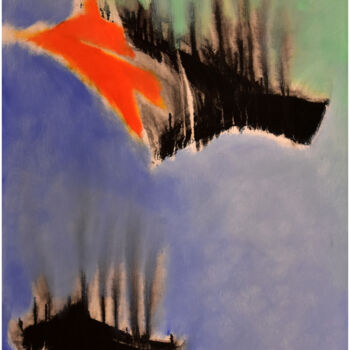 Peinture intitulée "Chute libre" par Alliet-Delacroix, Œuvre d'art originale, Huile