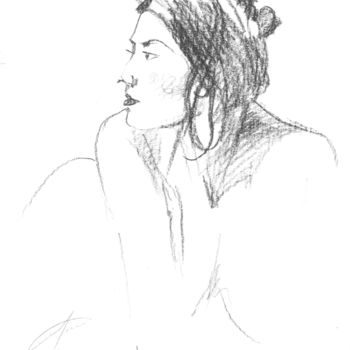 Tekening getiteld "SKETCH III" door Nikolay Biryukov, Origineel Kunstwerk, Grafiet