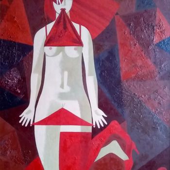 Peinture intitulée "Triangles" par Andrey Simakov, Œuvre d'art originale, Huile