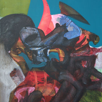 Schilderij getiteld "Don Quixote" door Pribi, Origineel Kunstwerk, Acryl