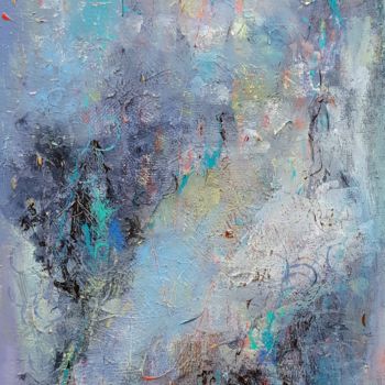 Painting titled "Forest of Mist" by Jill Carrott, Original Artwork, Acrylic