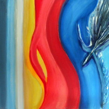 Peinture intitulée "trois coleurs" par Juan Luis Gandulfo, Œuvre d'art originale, Acrylique Monté sur Châssis en bois