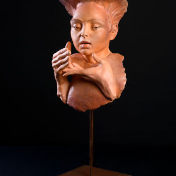 Sculpture intitulée "vapeur des thés" par Valerie Barrault, Œuvre d'art originale, Terre cuite