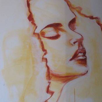 Painting titled "EYES CLOSED (142pfp)" by Richard Herr, Original Artwork