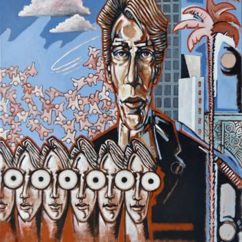 Ζωγραφική με τίτλο "Les fantômes de la…" από Pascal Buffard, Αυθεντικά έργα τέχνης