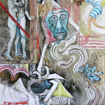 Peinture intitulée "La vieillesse renda…" par Gilles Chambon, Œuvre d'art originale, Huile