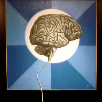 Schilderij getiteld "Déconnecté" door Pascal Buffard, Origineel Kunstwerk