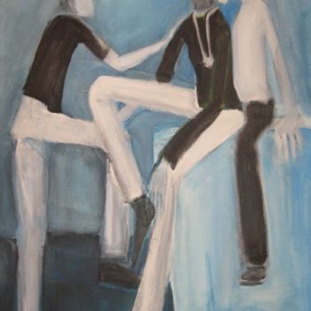 Painting titled "TOGETHER THREE (49p…" by Richard Herr, Original Artwork