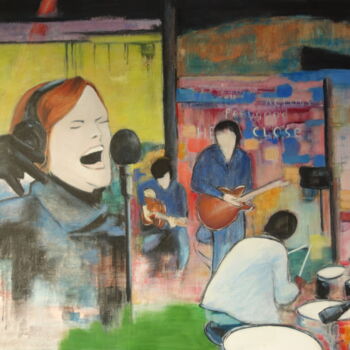 Peinture intitulée "Adele" par Bruno Leblais, Œuvre d'art originale, Huile