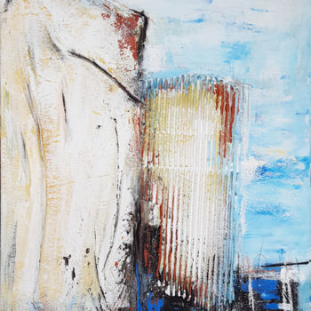 Collages titled "CLIFFS #5 - abstrac…" by Stefanie Rogge, Original Artwork, Acrylic