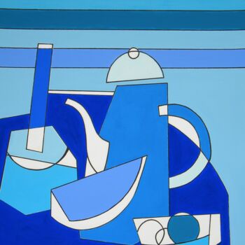 Painting titled "Natyurmort" by Gabriele Donelli, Original Artwork, Acrylic