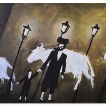 Painting titled ""Sabbath"" by Zenya Gorlik, Original Artwork, Acrylic