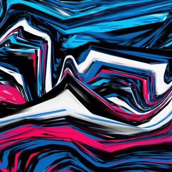 Digital Arts titled "Les Horizons Cachés" by Cila, Original Artwork, Digital Painting