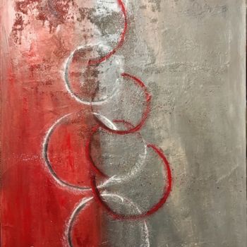 Painting titled "Le contraire 2" by Daciana, Original Artwork, Acrylic Mounted on Wood Stretcher frame