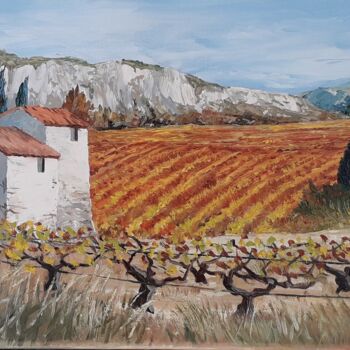 Peinture intitulée "automne" par Marc Degieux, Œuvre d'art originale, Huile